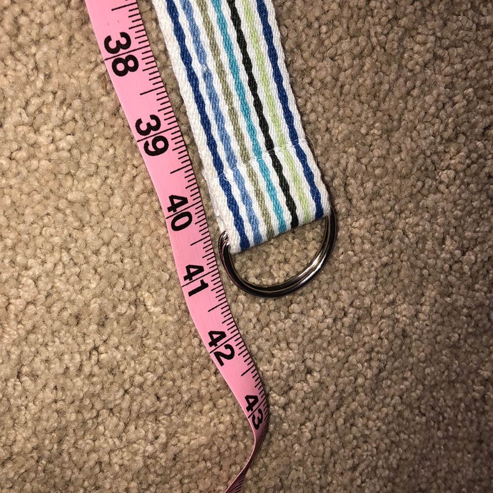 Belt with D ring clasp